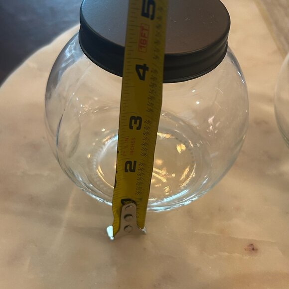 Set of 4 Vintage Small Apothecary Cotton Swabs Candy Spice Jars - Picture 9 of 10